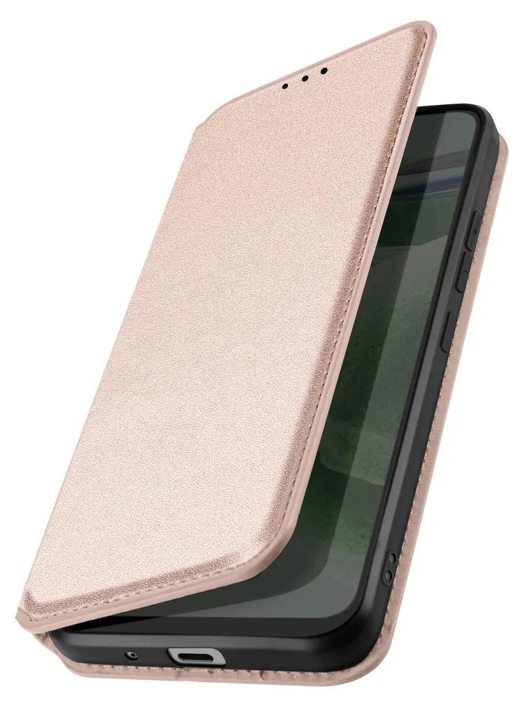 Offerta Cover Moto G7 Power Oro Rosa - Custodia in Pelle Sintetica