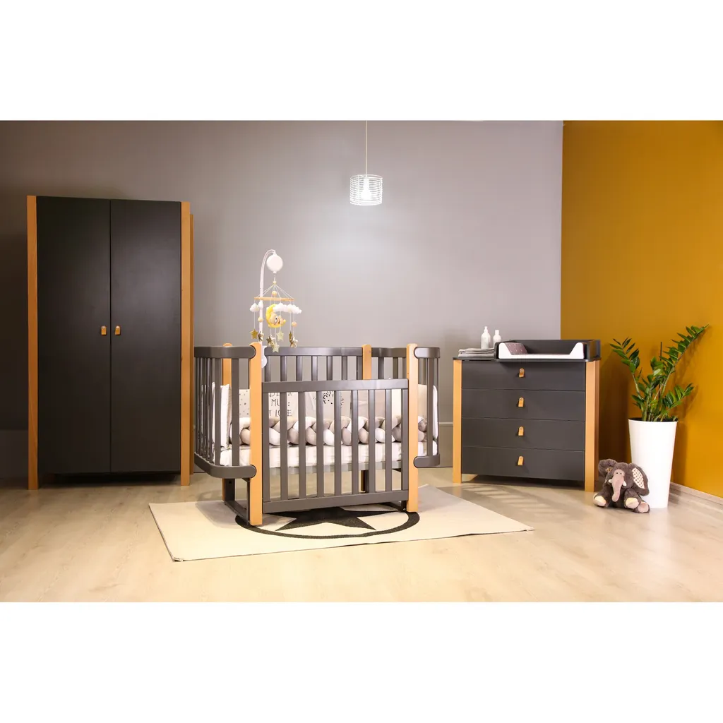 Lit Enfant Design 120x60 cm Veres Monaco Idéal pour Cododo Doux - 10