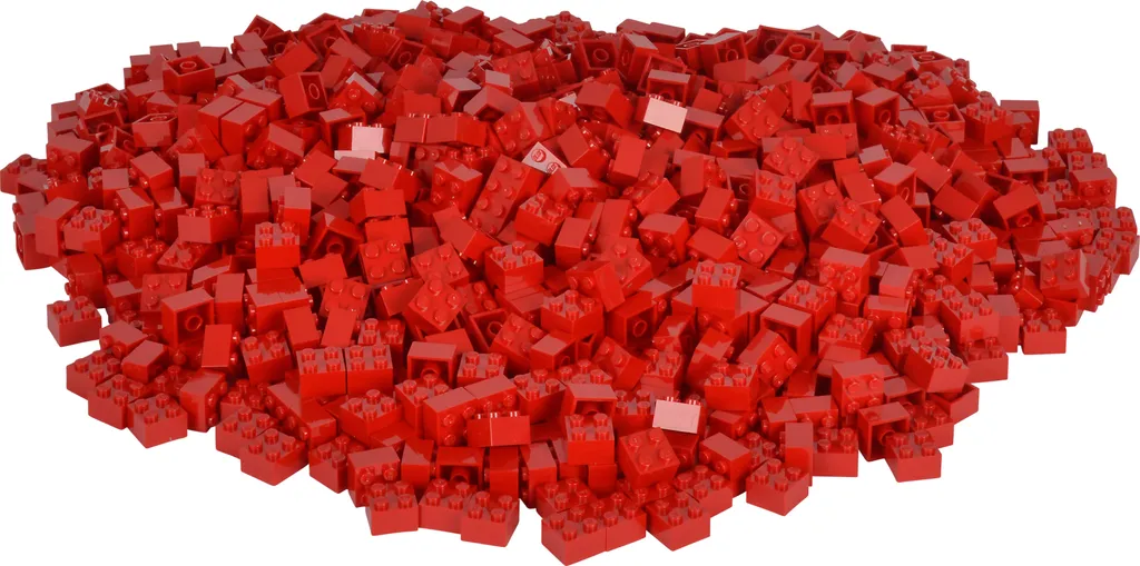 Briques de construction Simba Blox jeu de briques rouges en vrac 1000 pces
