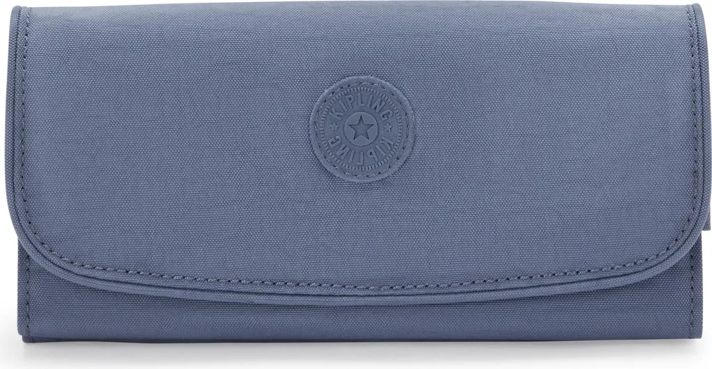 Portefeuille de Voyage Kipling Money Land Bleu pour Cartes et Billets
