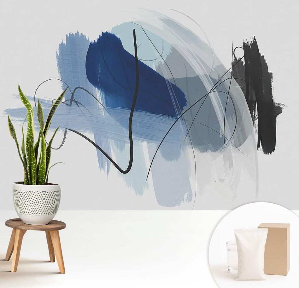 Fototapete - 208x146 cm - Tapete - Wandtapete - Wandbilder - Dekofolie - Tapete Folie - Wand - Dekoration - Wohnzimmer - Farbenfrohe Abstraktionen