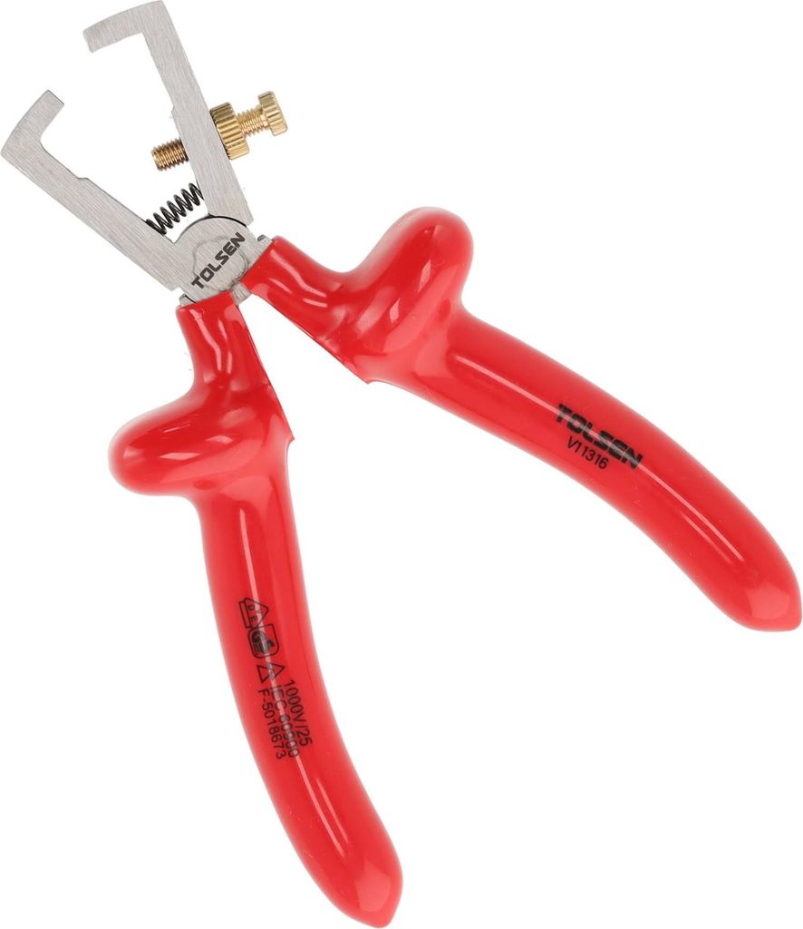 VDE-Line Isolierte Abisolierzange 160 mm – bis 5 mm Drahtstärke - Maxami