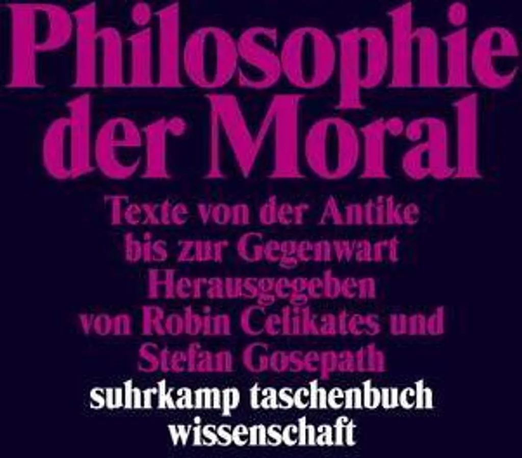 Philosophie der Moral - Ouvrage de réflexion avec analyse éthique complète
