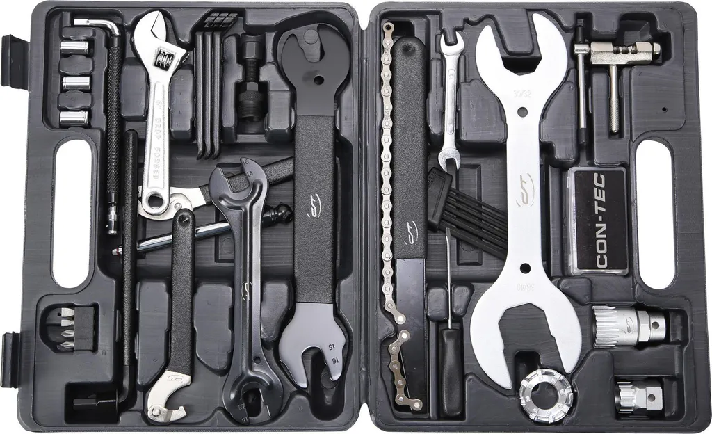 Kit outils vélo 36 pièces Contec TFM-330 en acier robuste pour atelier