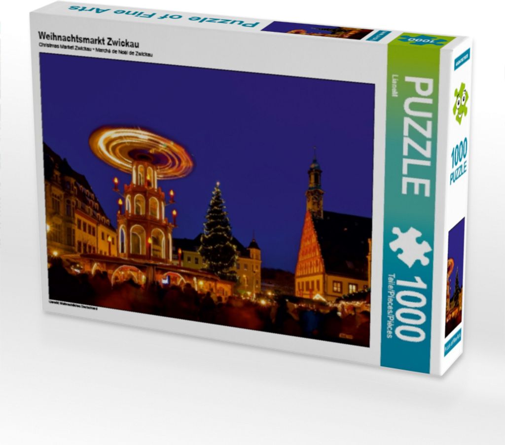Calvendo Weihnachtsmarkt Zwickau 1000 Teile Puzzle quer 640x480mm, CALVENDO; 7386191