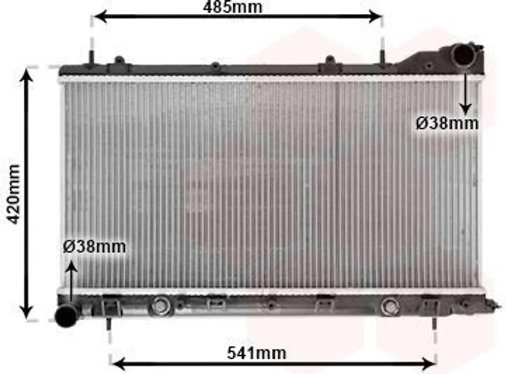 Radiateur moteur VAN WEZEL 51002048 haute performance Subaru Forester SF
