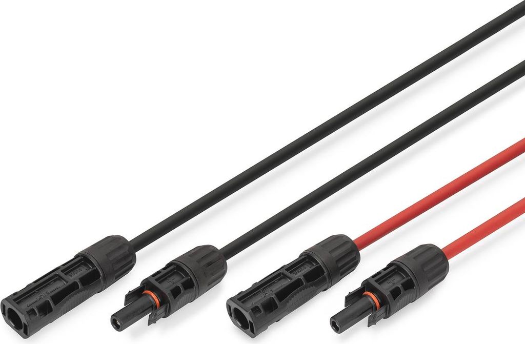 Digitus Solarkabel Verlängerung 3m, 6mm² PV-Kabel 1500V DC