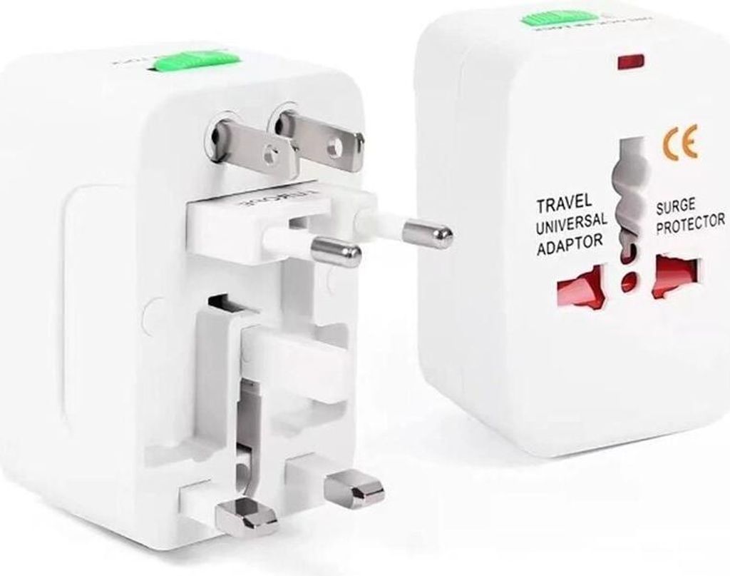 Universal-Steckeradapter, Universal-Reiseadapter mit 2 USB-Anschlüssen, internationaler Adapter für Frankreich, Großbritannien, USA, Kanada, Aus...