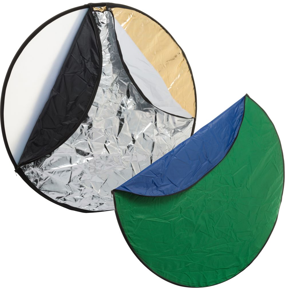 Bresser - F000205 - BR-TR2 7-in-1 Faltdiffusor Faltreflektor Falthintergrund 110cm rund