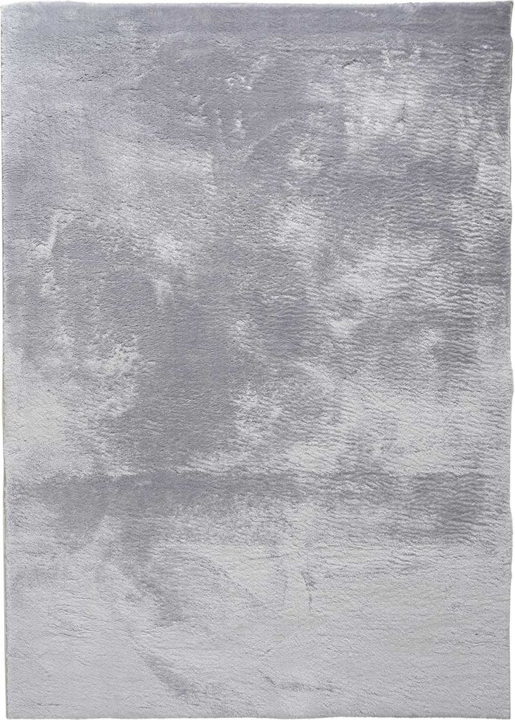 Hochflorteppich - Silbergrau - 60 x 110 cm