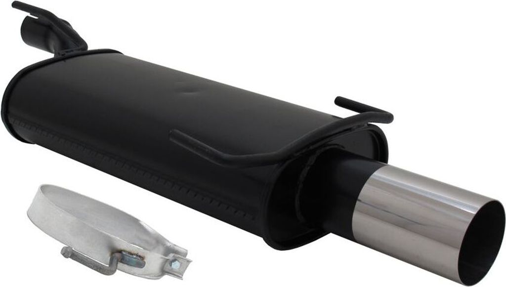 Novus Sportendschalldämpfer für Opel Kadett E Cabrio 1 x 90mm RL-Design