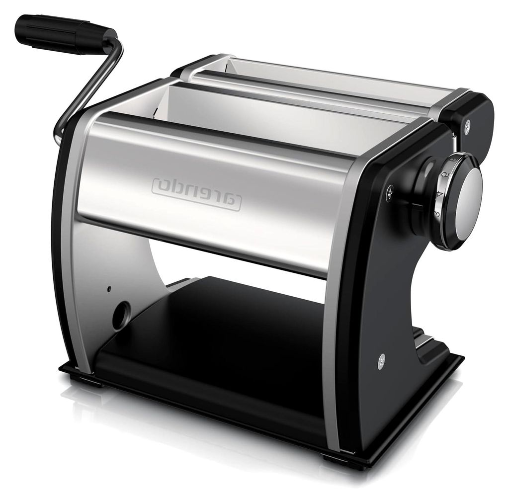 Nudelmaschine Pasta Maker – Edelstahl – Nudelpresse – 7 einstellbare Stärken - manuell - Duplexvorsatz für Tagliolini Spaghetti Fettuccine ...