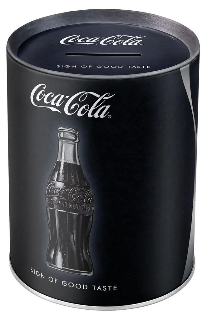 Nostalgische spaarpot met Coca-Cola design Productafbeelding 
