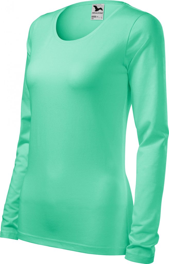 A plain studio shot of a long-sleeved t-shirt.