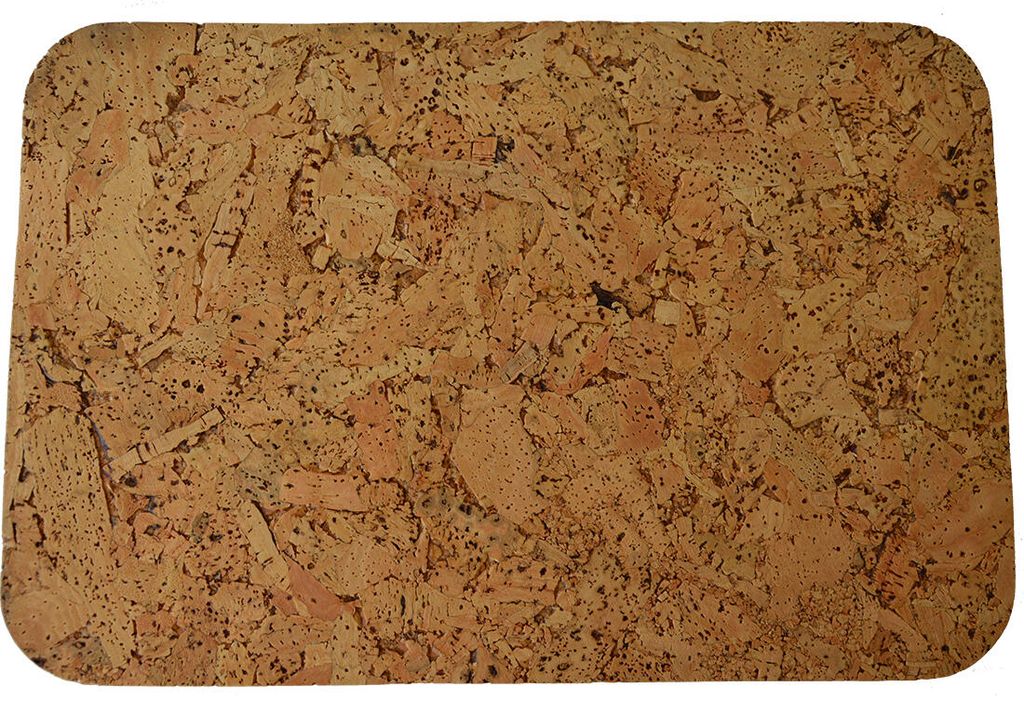 Rechteckiges Tischset abgerundete Ecken 36x25cm Kork (6St.)