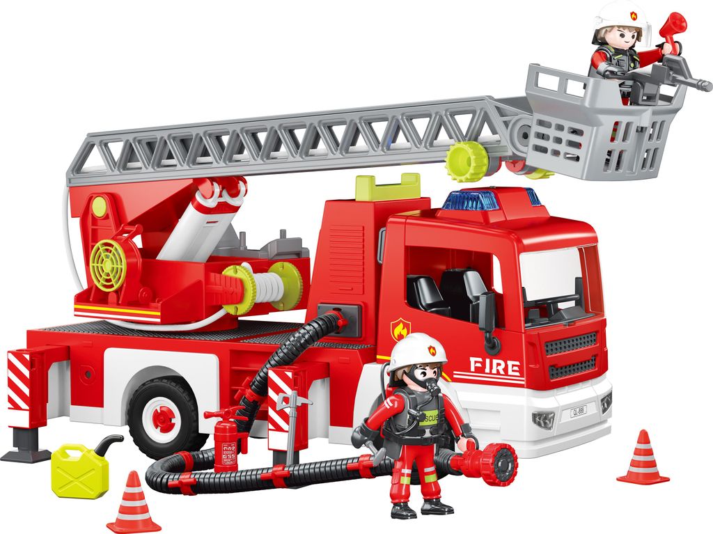 Feuerwehrwagen mit Leiter Bausatz 40 cm
