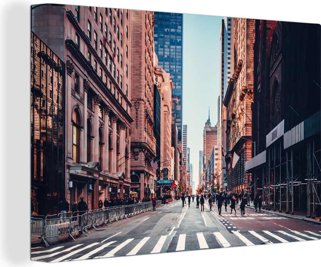 OneMillionCanvasses - Leinwandbilder - 150x100 cm, Veteranenparade in New York, Wandbilder Kunstdruck Wanddekoration