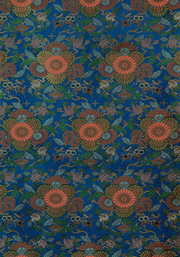 Plakat 70x100cm Blauer Fächer, G.A. Audsley Vintage für das Wohnzimmer