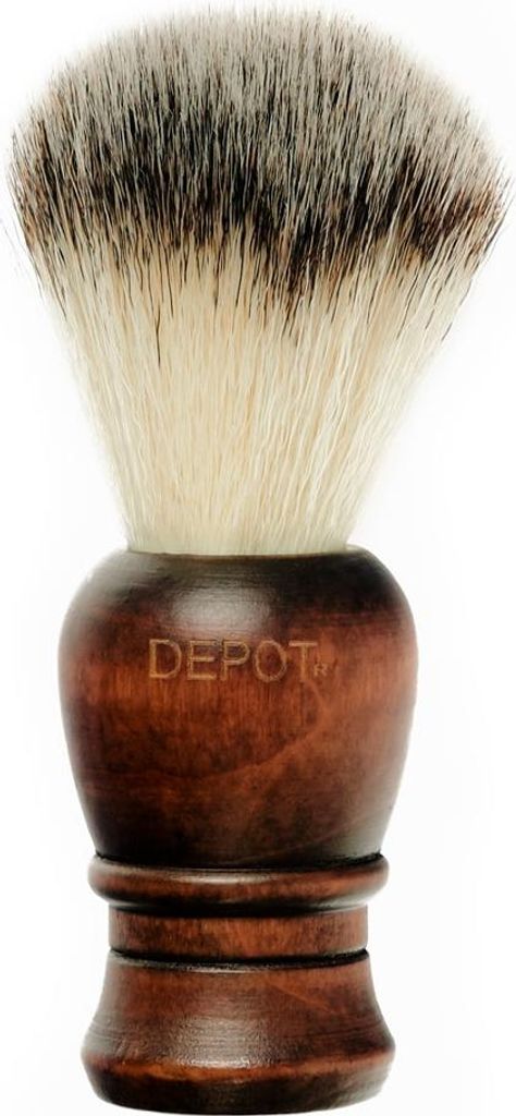 Depot, Accessories No. 730, Wooden, Face Shaving Brush, Brown