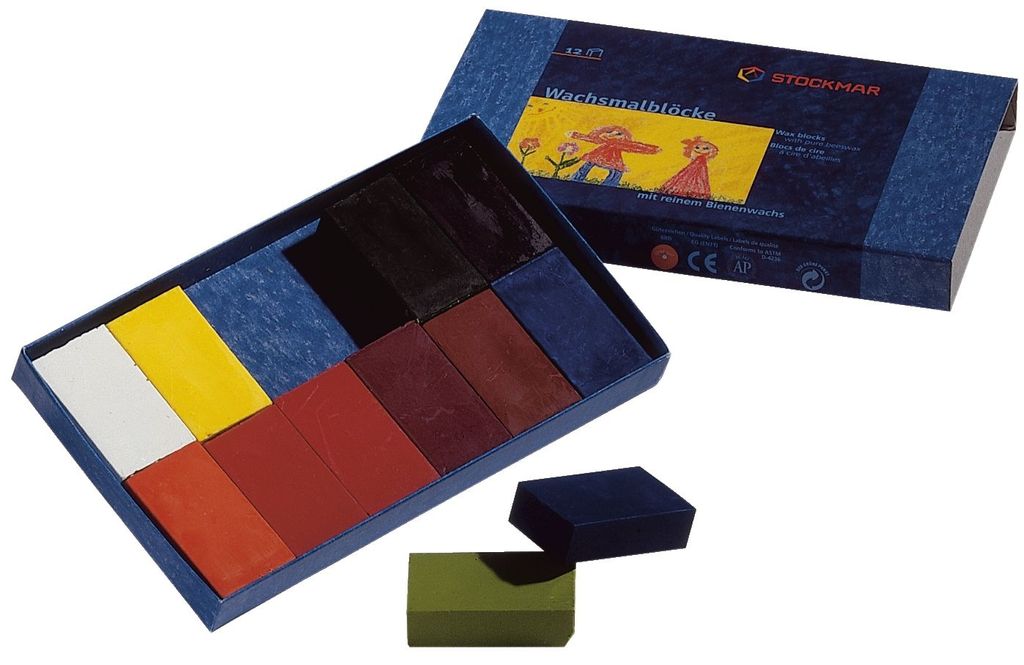 Stockmar 34200 Blocchi da colorare a cera 12 colori Immagine del prodotto 