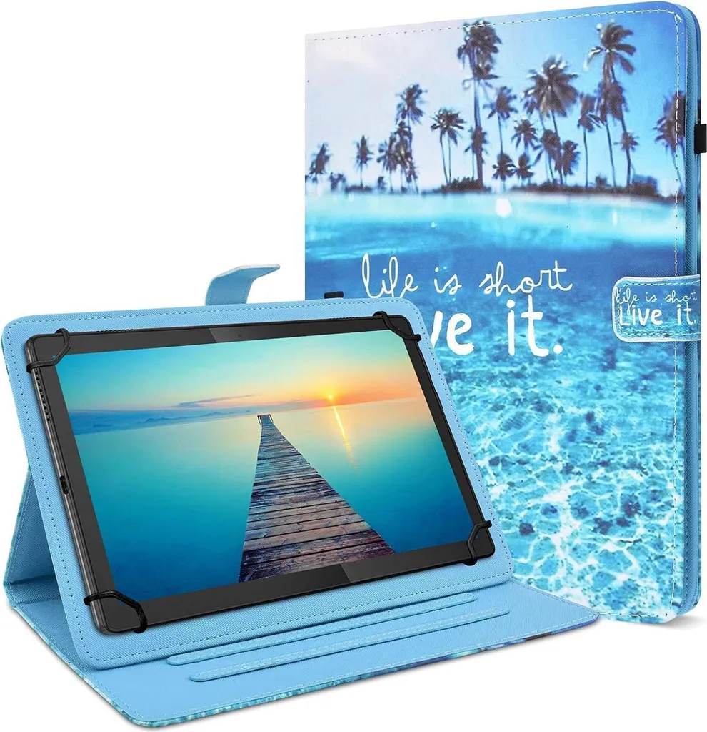 Étui tablette 9-11 pouces antichoc avec rangement stylet pratique