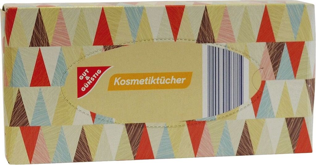 Kosmetiktücher - 90 Stück, 3-lagig , 1 St. Produktbild 