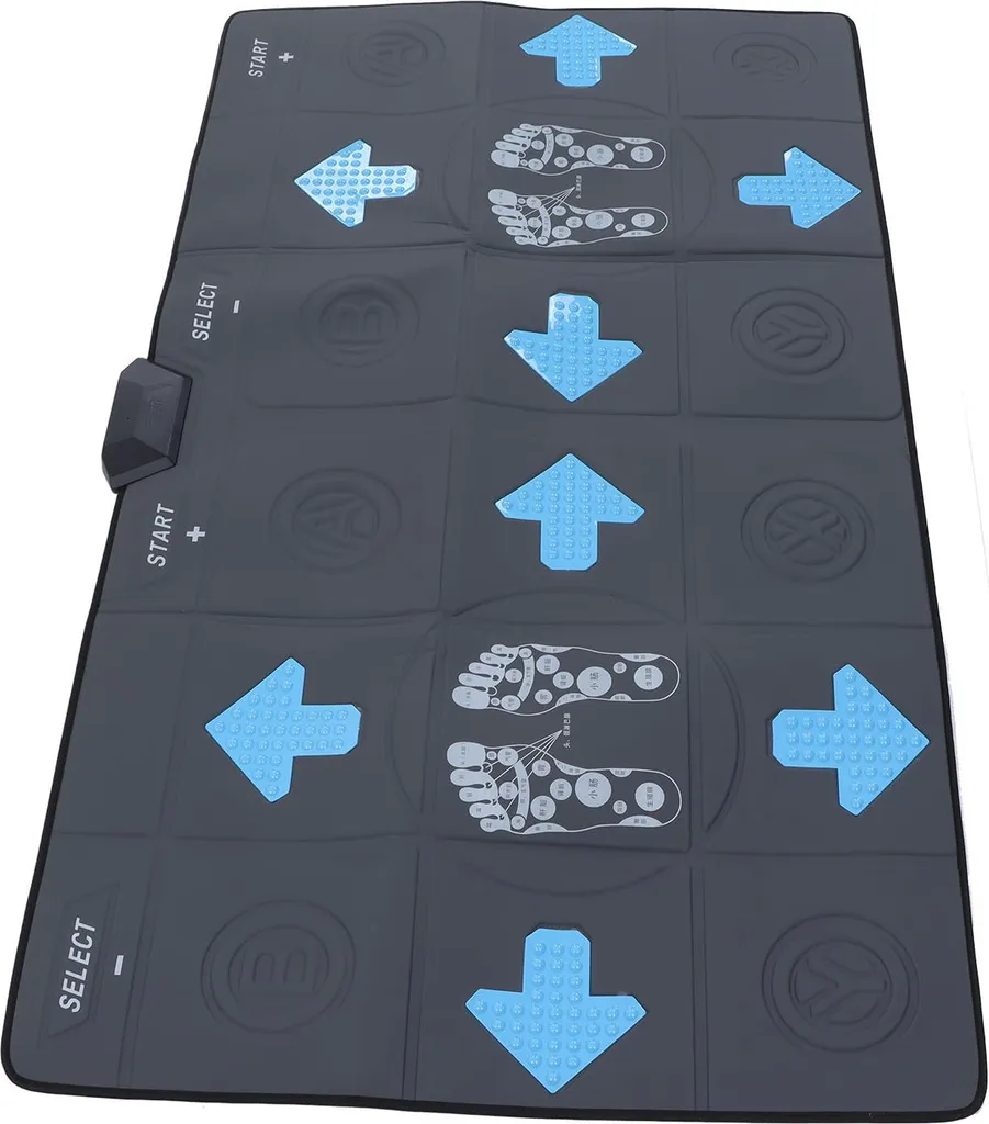 Tapis de danse électronique HD Gris en Polyuréthane avec Câble AV