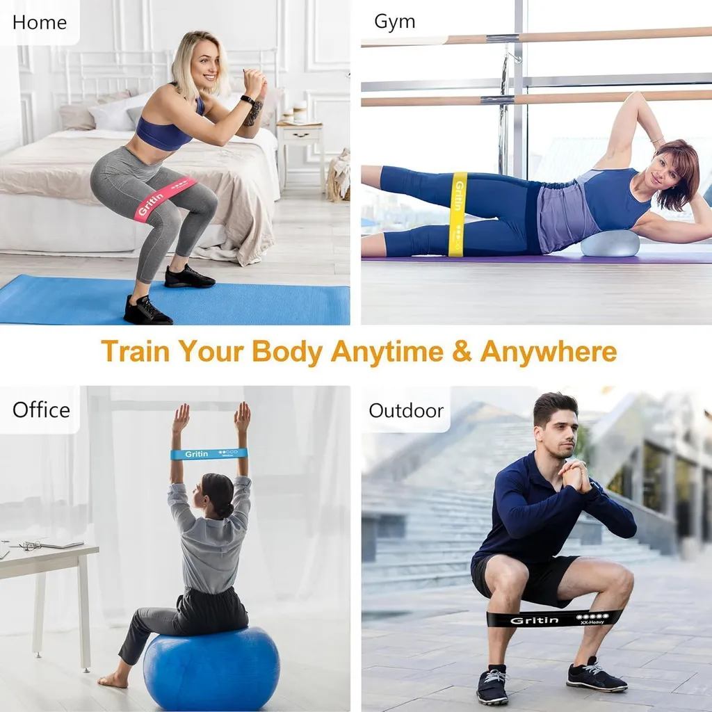 Bandes de Résistance pour Sport à Domicile : Pack de 5 Niveaux avec Guide - 7