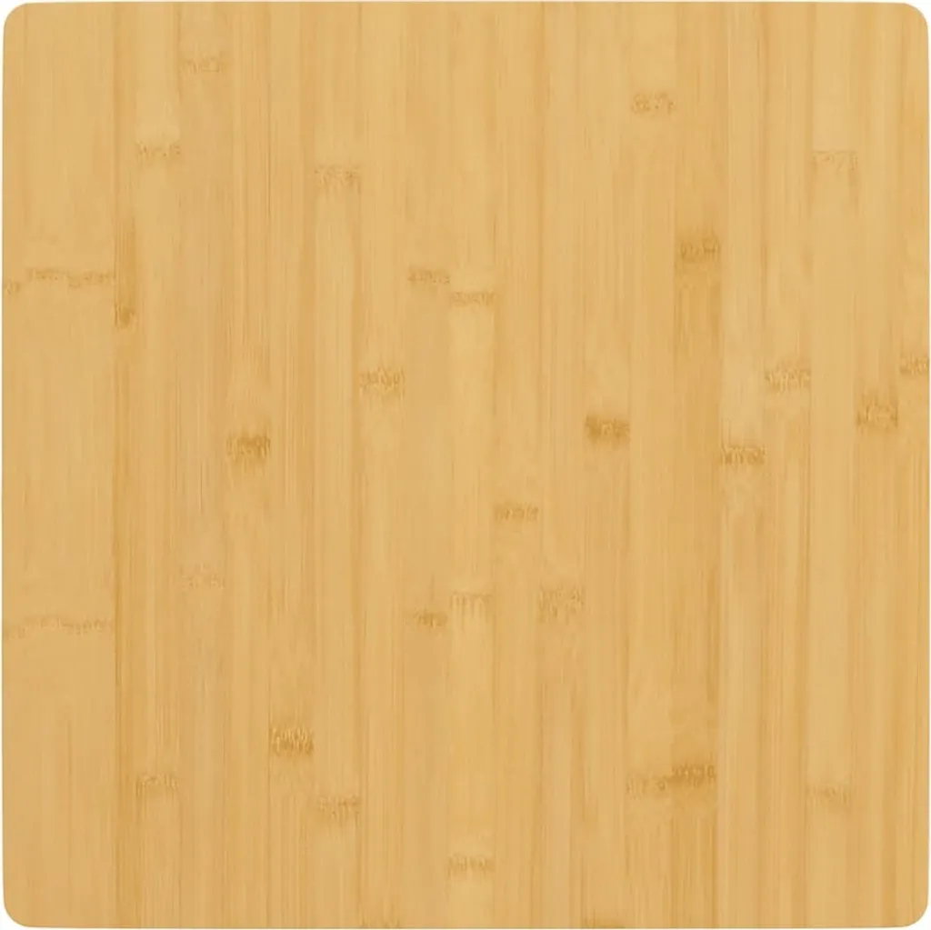 The Living Store Piano d'appoggio 60x60x1,5 cm Bamboo