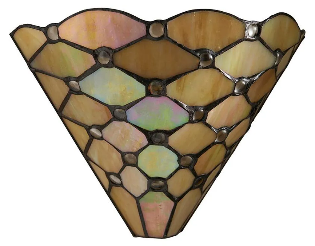 Applique de salon PEARL beige style Tiffany pour ambiance tamisée