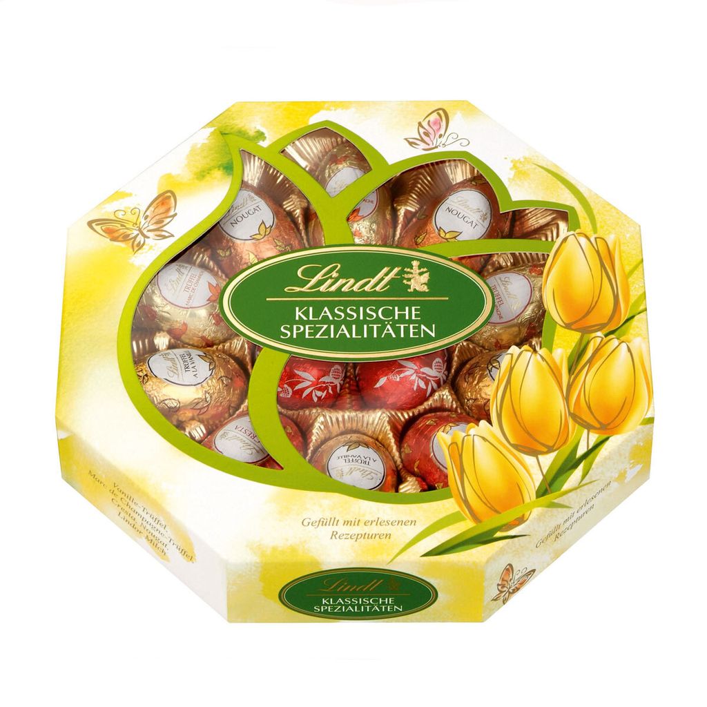Lindt Klassische Spezialitäten Eier Kassette 5fach sortiert 216g
