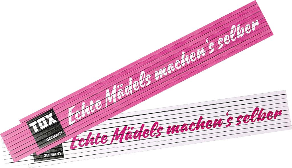 TOX Meterstab, Aufdruck: Echte Mädels machen's selber!, 2 m Produktbild 