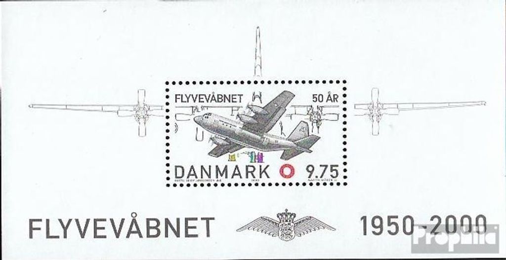 Briefmarken Dänemark 2000 Mi Block15 (kompl.Ausg.) postfrisch 50 Jahre Luftwaffe