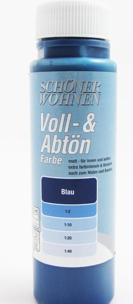 Voll- und Abtönfarbe Blau 500 ml Produktbild 