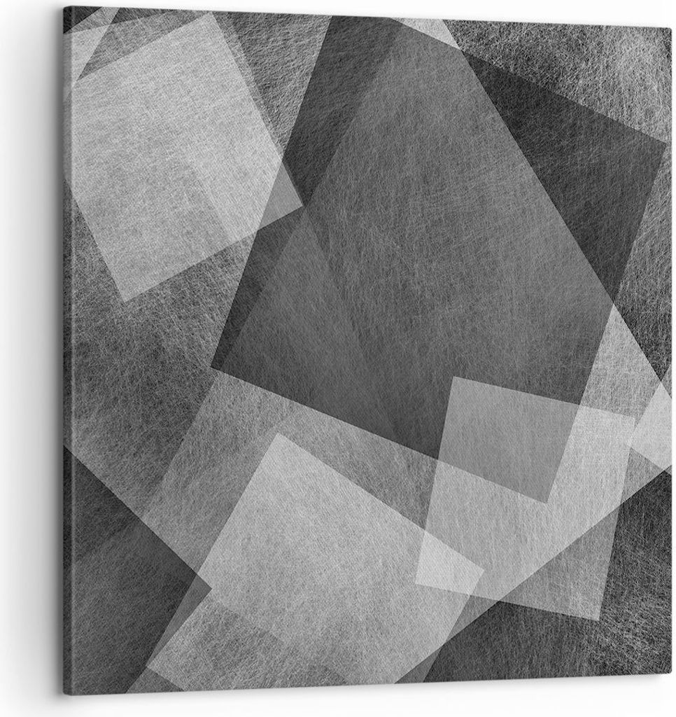Bild auf Leinwand - Leinwandbild - Abstraktion modern - 60x60cm - Wand Bild - Wanddeko - Wandbilder - Leinwanddruck - Bilder - Kunstdruck - Wanddek...