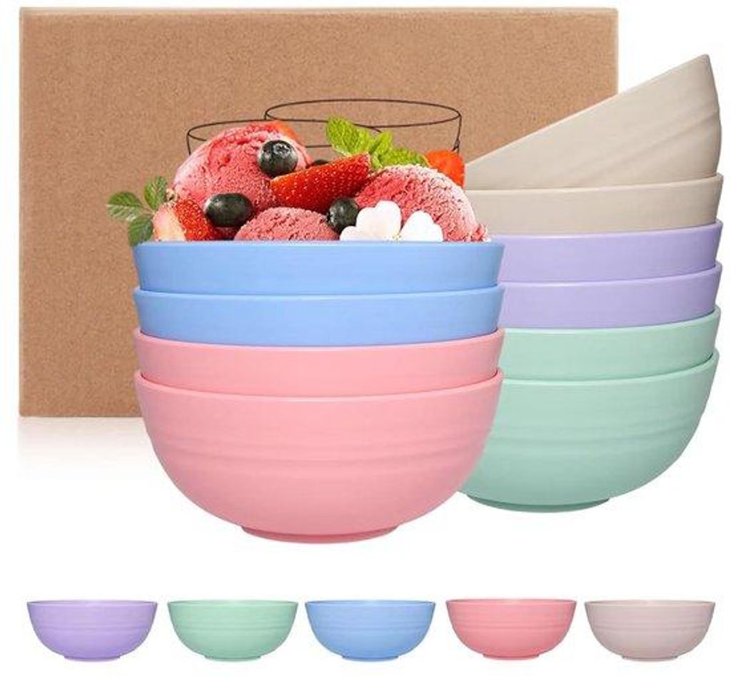 Mueslikom, 10-teilig, unbreakable, leicht, modern, ideal für Kinder und Erwachsene