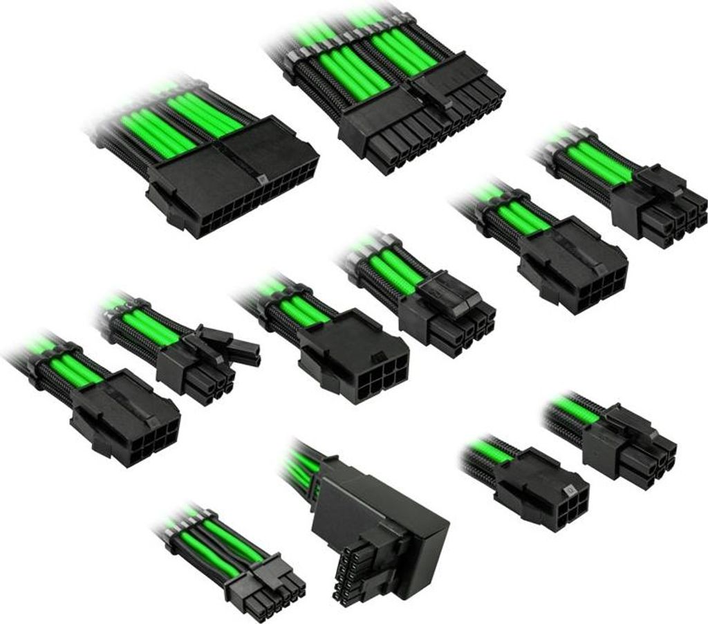 Kolink COREPRO EK 12V-2x6 Venom Green Kabelverlängerung Kit