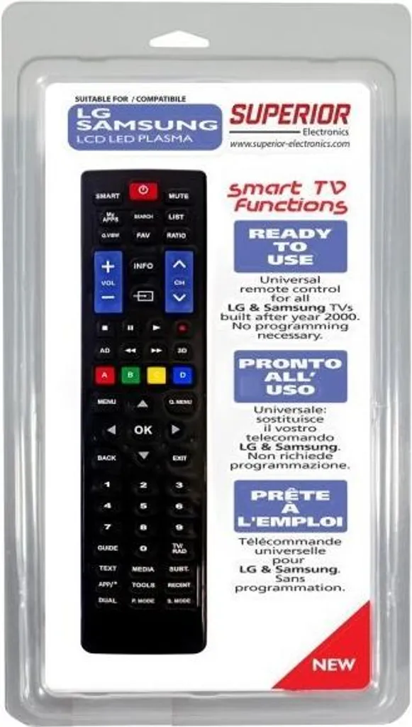 Telecomando Superior SMARTLGS IR: Sostituzione Professionale per TV LG - 6