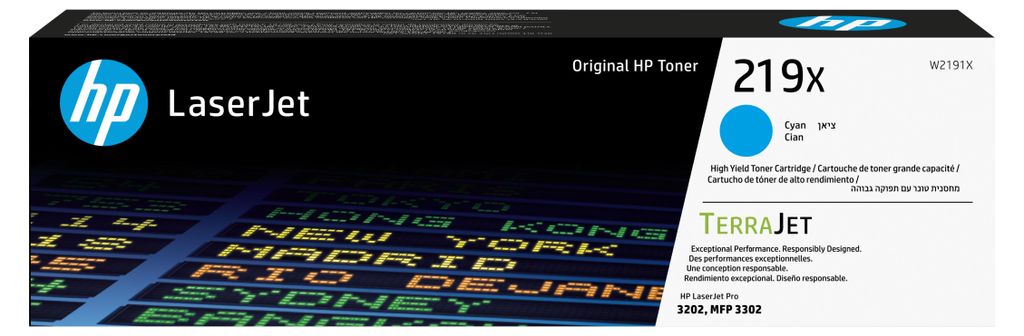 HP 219X Cyan Original LaserJet-Tonerkartusche mit hoher Produktbild 