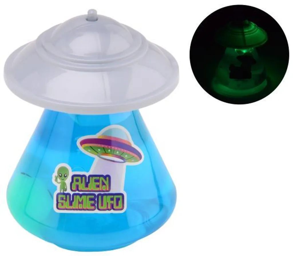 Slime UFO Johntoy Lumineux et Phosphorescent pour Enfants de 50g