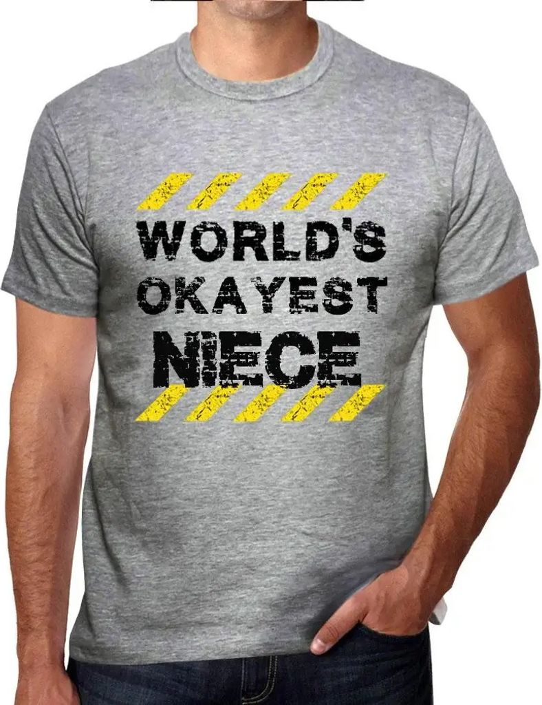 Herren Grafik T-Shirt Die beste Nichte der Welt – Worlds Okayest Niece – Öko-Verantwortlich Vintage Jahrgang Kurzarm Lustige Druck Geburtstag ...