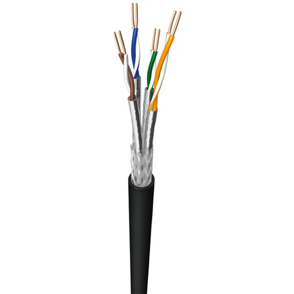 Câble Ethernet Extérieur CAT 7 100m Draka pour Caméra IP et Jardin