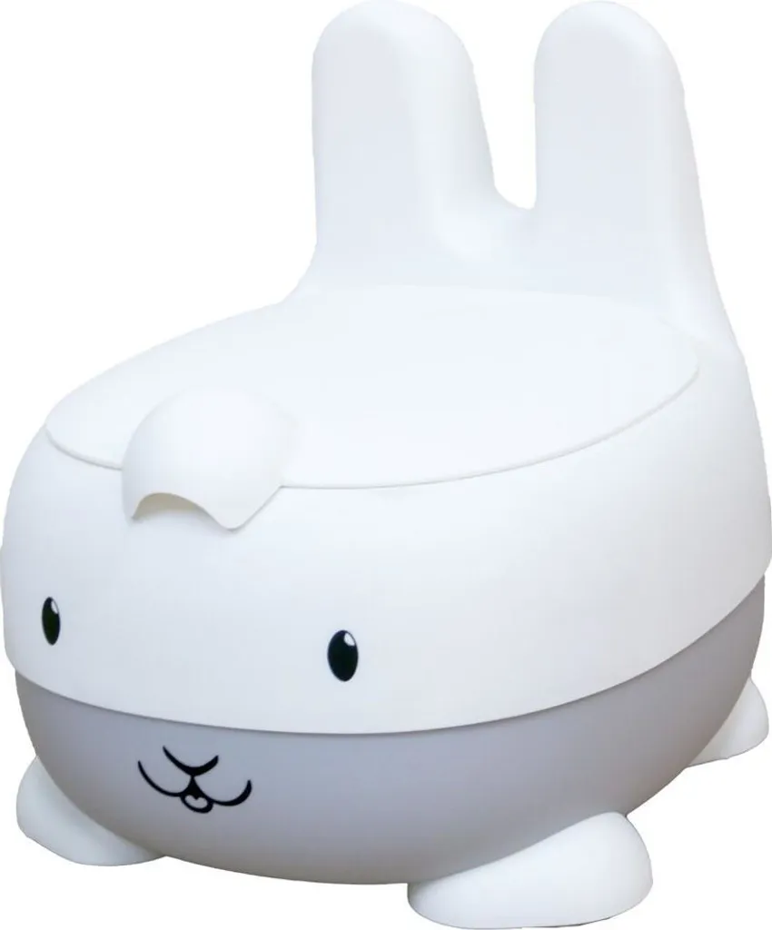 Pot lapin gris BoJungle pour bébé : pot d'apprentissage ergonomique