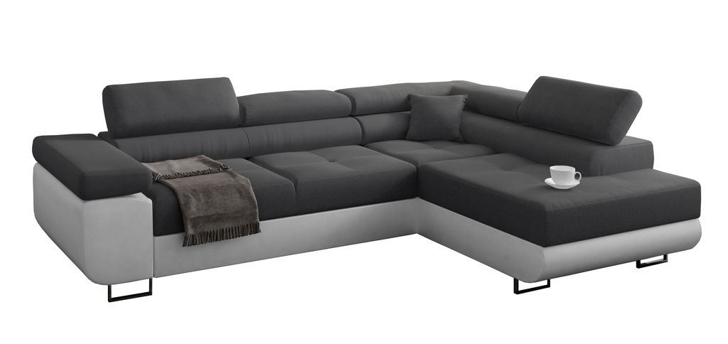 Ecksofa mit schlaffunktion und bettkasten, Sofa L-form, Produktbild 
