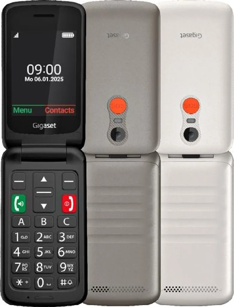 Téléphone portable noir GL 595 Geemarc avec grand écran et SOS - 2