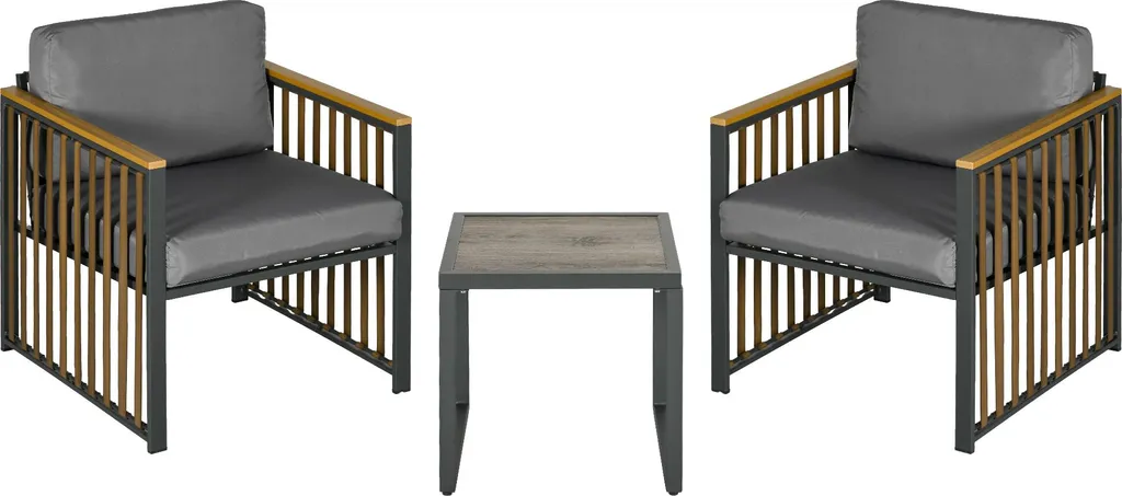 Table de Balcon et 2 Chaises de Jardin - Set Bistro Idéal pour la Terrasse