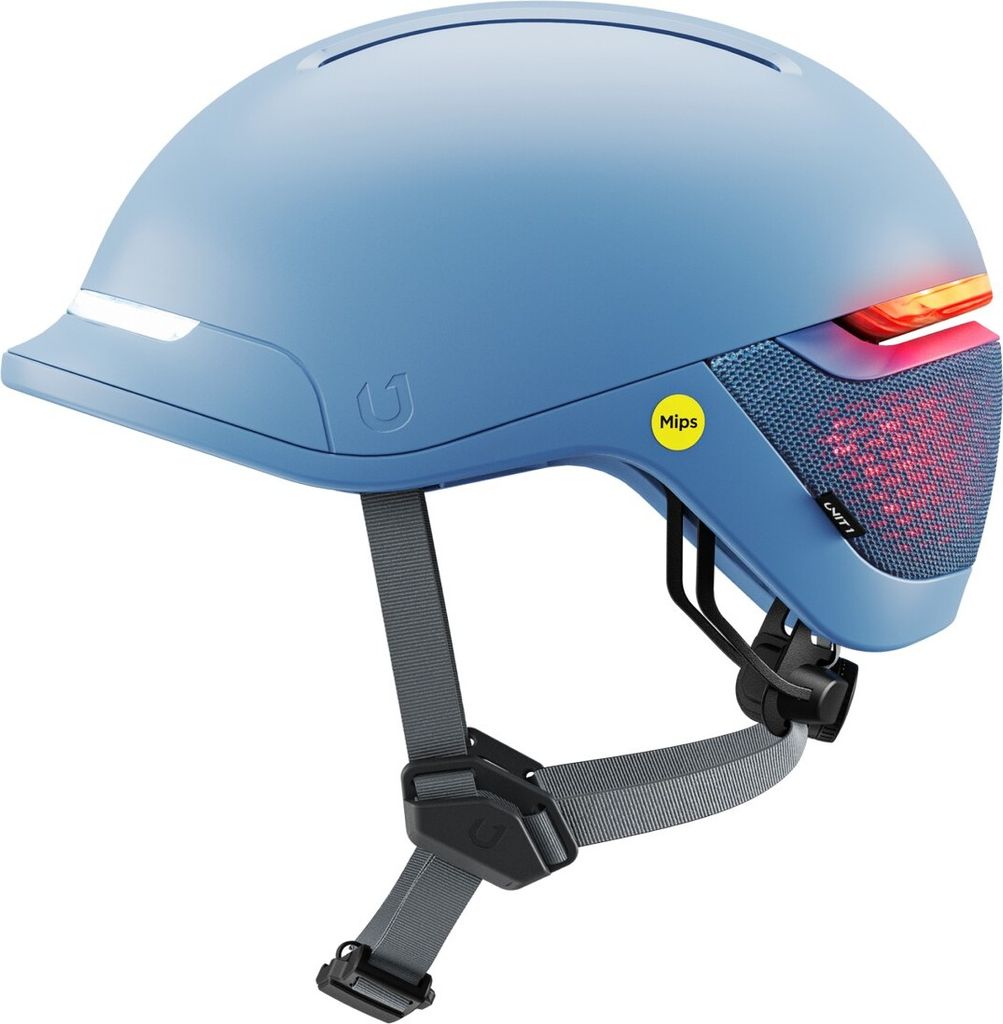 Unit 1 - FAROMIPSMMAVERICKV1 - MIPS Fahrradhelm mit Smart-Funktionen - blau - Gr. M - inkl. Remote