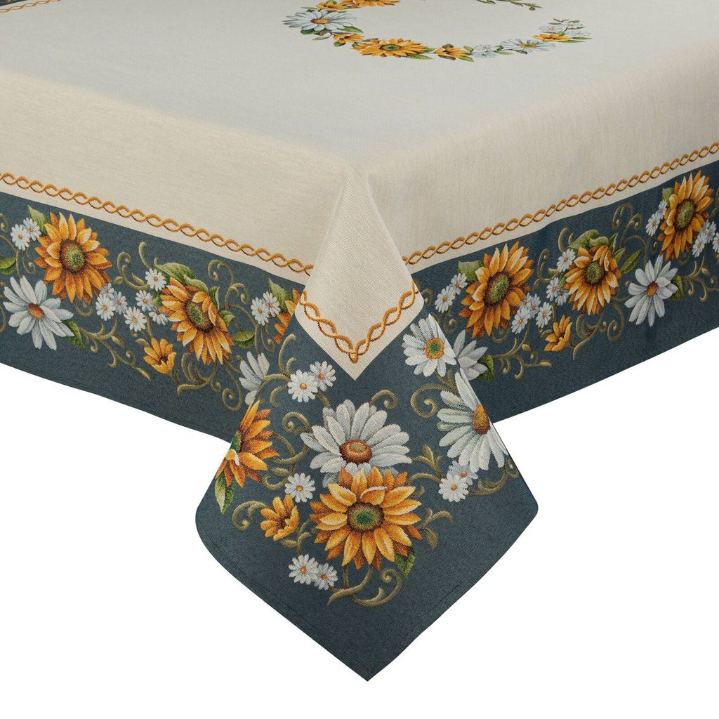 Gobelin-Tischdecke 140x180 cm blau Produktbild 