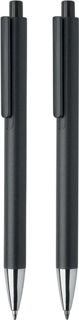 MidOcean - Kugelschreiber-Set "Orwell", Recyceltes Aluminium 2er-Pack MO835 (Einheitsgröße) (Schwarz)