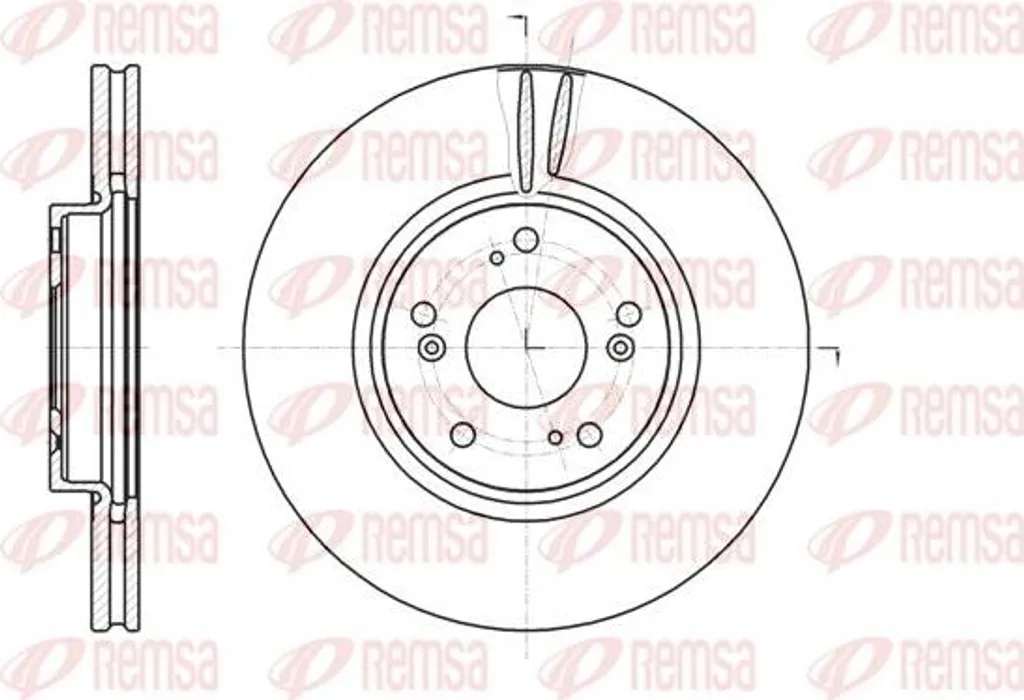 Disque de frein REMSA 61218.10 compatible Accord et CR-V OE 45251SEAE30